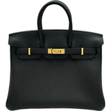 エルメス HERMES バーキン25 G刻印 ブラック ゴールド金具 トゴ レディース ハンドバッグ
