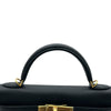 エルメス HERMES ミニケリー2 G刻印 ブラック エプソン レディース ショルダーバッグ