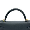 エルメス HERMES ミニケリー2 G刻印 ブラック エプソン レディース ショルダーバッグ