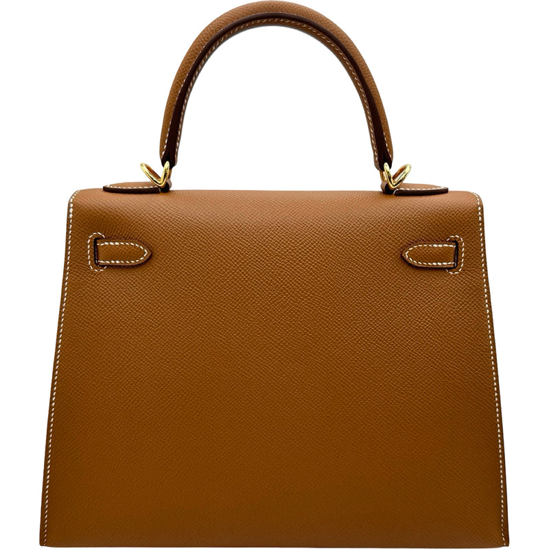 エルメス HERMES ケリー25 外縫い G刻印 ゴールド ゴールド金具