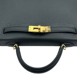 エルメス HERMES ミニケリー2 G刻印 ブラック ゴールド金具 エプソン レディース ハンドバッグ