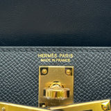 エルメス HERMES ミニケリー2 G刻印 ブラック ゴールド金具 エプソン レディース ハンドバッグ