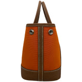エルメス HERMES ネオガーデン23 G刻印 フー/ゴールド トワル/ネゴンダ ユニセックス ハンドバッグ