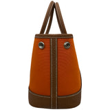 エルメス HERMES ネオガーデン23 G刻印 フー/ゴールド トワル/ネゴンダ ユニセックス ハンドバッグ