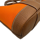 エルメス HERMES ネオガーデン23 G刻印 フー/ゴールド トワル/ネゴンダ ユニセックス ハンドバッグ