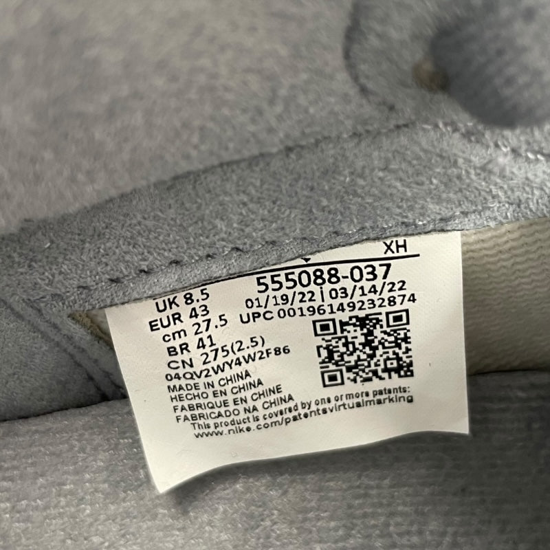 ナイキ NIKE Nike Air Jordan 1 High OG 555088-037 グレー レザー メンズ スニーカー