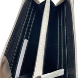エンポリオ・アルマーニ EMPORIO ARMANI ラウンドファスナー長財布 YEME49 YTX0J ブラック/ホワイト レザー メンズ 長財布