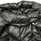モンクレール MONCLER FULMAR ファーダウンコート 49344 ブラック ナイロン レディース ダウンジャケット