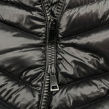 モンクレール MONCLER FULMAR ファーダウンコート 49344 ブラック ナイロン レディース ダウンジャケット