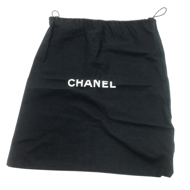 シャネル CHANEL チョコバーワンショルダー 7番台 ブラック×ゴールド金具 カーフ レディース ショルダーバッグ