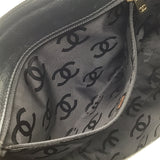 シャネル CHANEL チョコバーワンショルダー 7番台 ブラック×ゴールド金具 カーフ レディース ショルダーバッグ