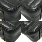 シャネル CHANEL チョコバーワンショルダー 7番台 ブラック×ゴールド金具 カーフ レディース ショルダーバッグ