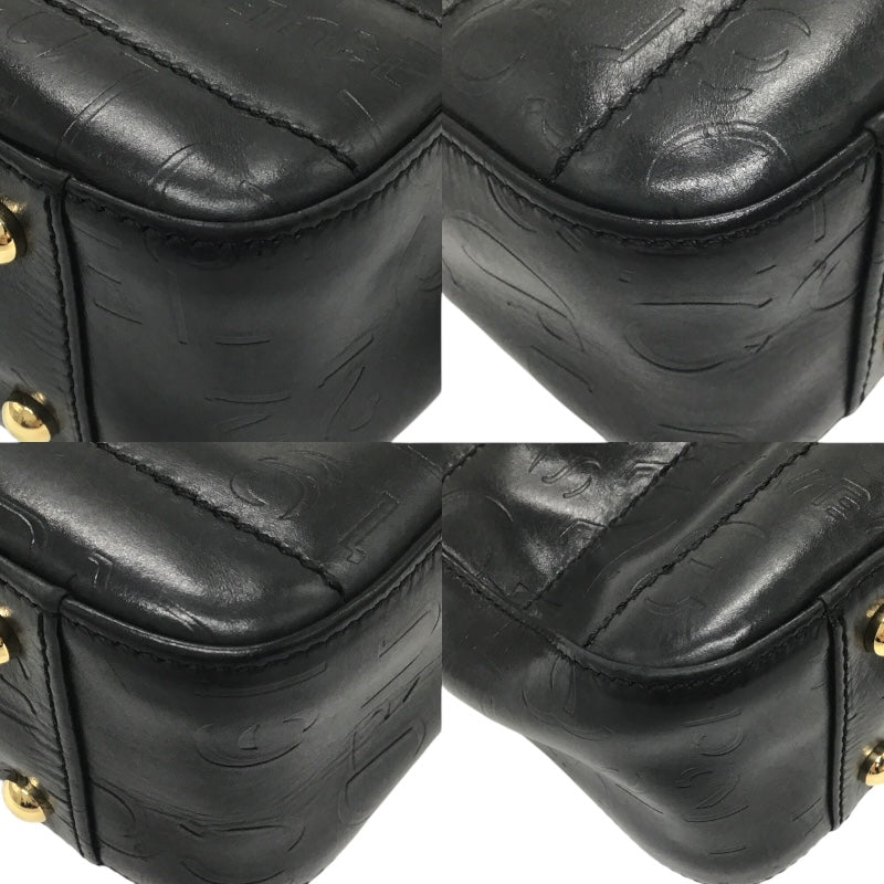 シャネル CHANEL チョコバーワンショルダー 7番台 ブラック×ゴールド金具 カーフ レディース ショルダーバッグ
