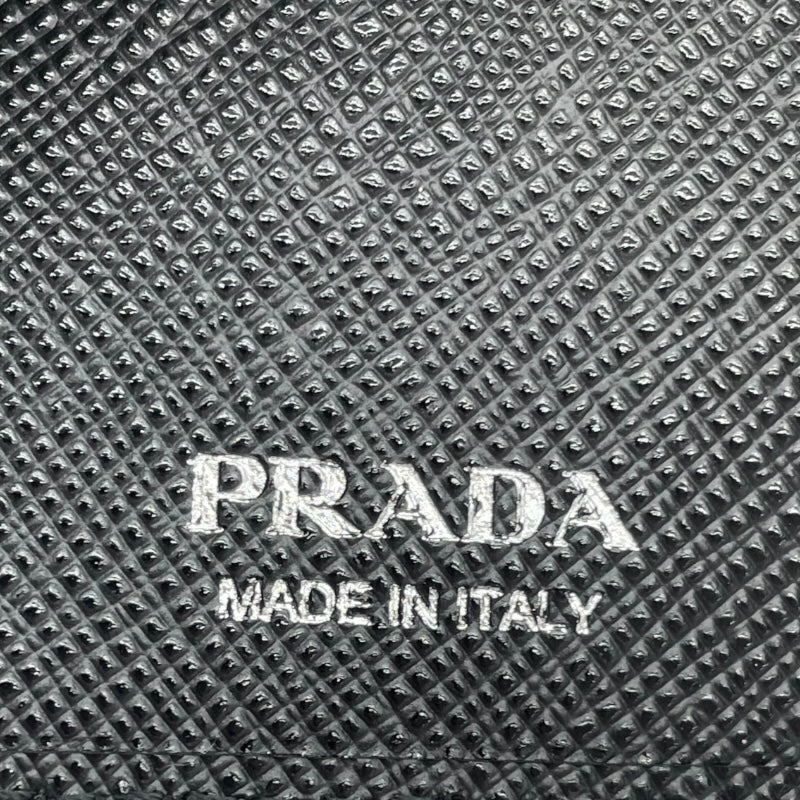 プラダ PRADA サフィアーノ トライアングルロゴ キーケース 1PG004F0632 ブラック レザー メンズ キーケース