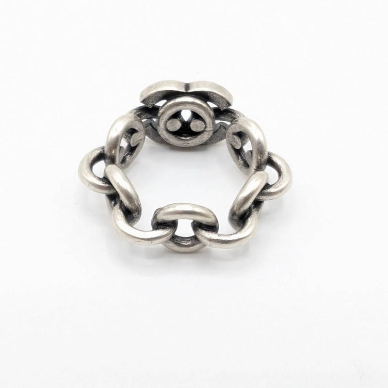 シャネル CHANEL ココマークリング #13 シルバー メタル/ラインストーン アクセサリー