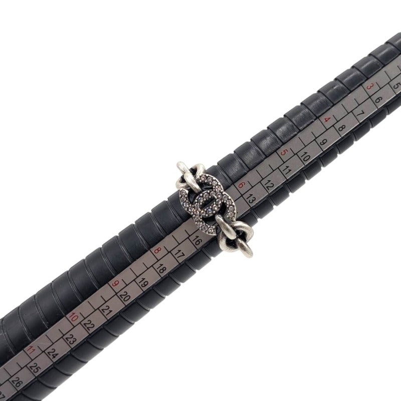 シャネル CHANEL ココマークリング #13 シルバー メタル/ラインストーン アクセサリー