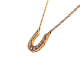 アザーブランド other brand ホースシュー ネックレス  K18/ダイヤモンド ジュエリー