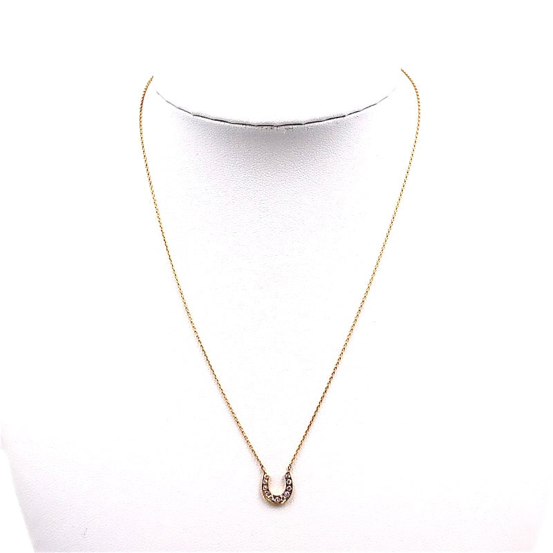 アザーブランド other brand ホースシュー ネックレス  K18/ダイヤモンド ジュエリー