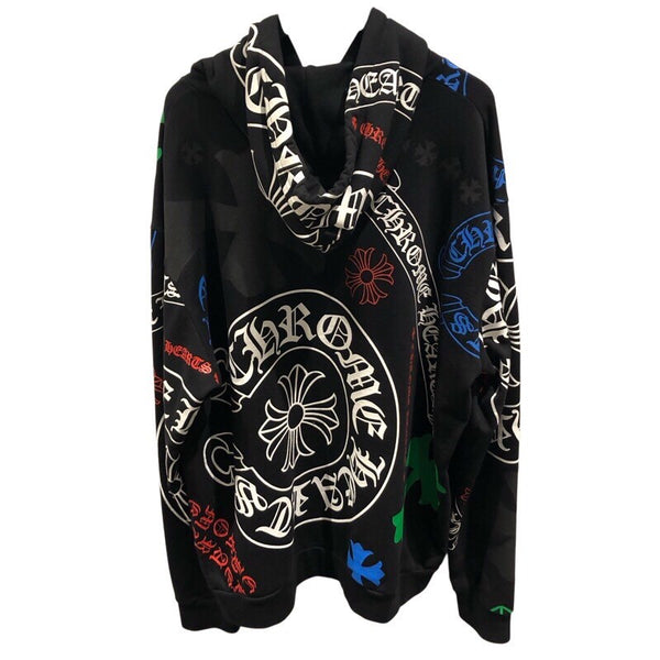 クロムハーツ CHROME HEARTS ステンシルプリントスウェットパーカー コットン メンズ パーカー