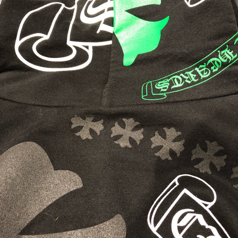 クロムハーツ CHROME HEARTS ステンシルプリントスウェットパーカー コットン メンズ パーカー