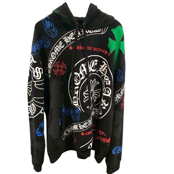 クロムハーツ CHROME HEARTS ステンシルプリントスウェットパーカー コットン メンズ パーカー