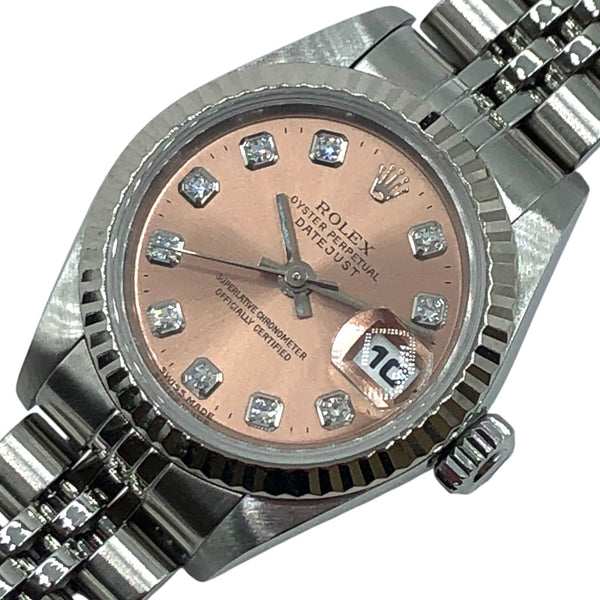 上品なスタイル ロレックス ステンレス ピンク 69174 デイトジャスト ROLEX 時計