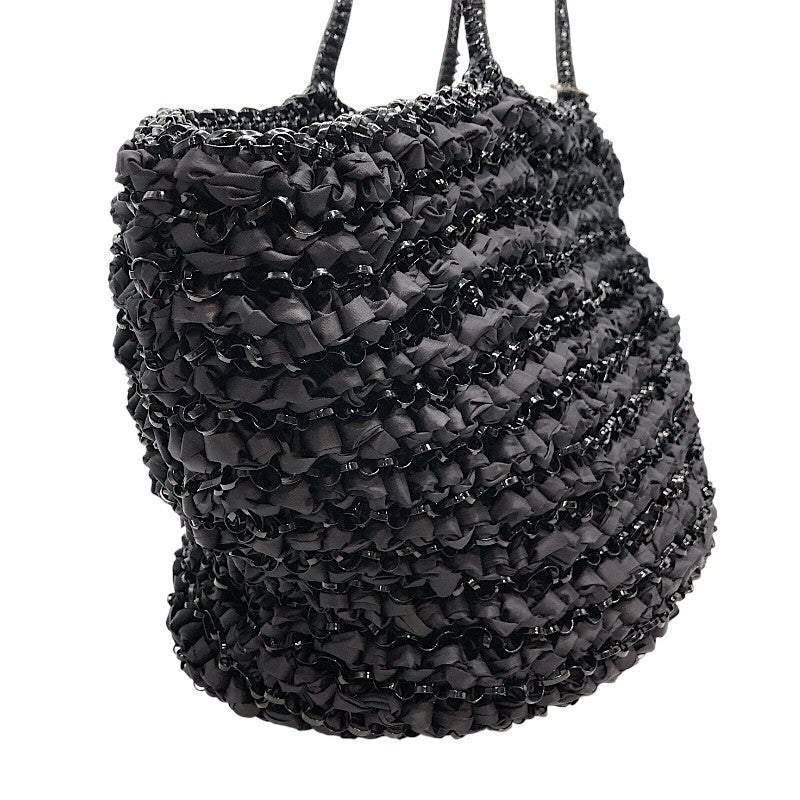 アンテプリマ　ワイヤーバッグ　カリーナ アンテプリマ ANTEPRIMA カリーナ ワイヤートートバッグ ブラック×SV