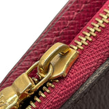 ルイ・ヴィトン LOUIS VUITTON ポルトフォイユ・ルー M67662 ブラウン・フューシャ モノグラムキャンバス レディース 二つ折り財布