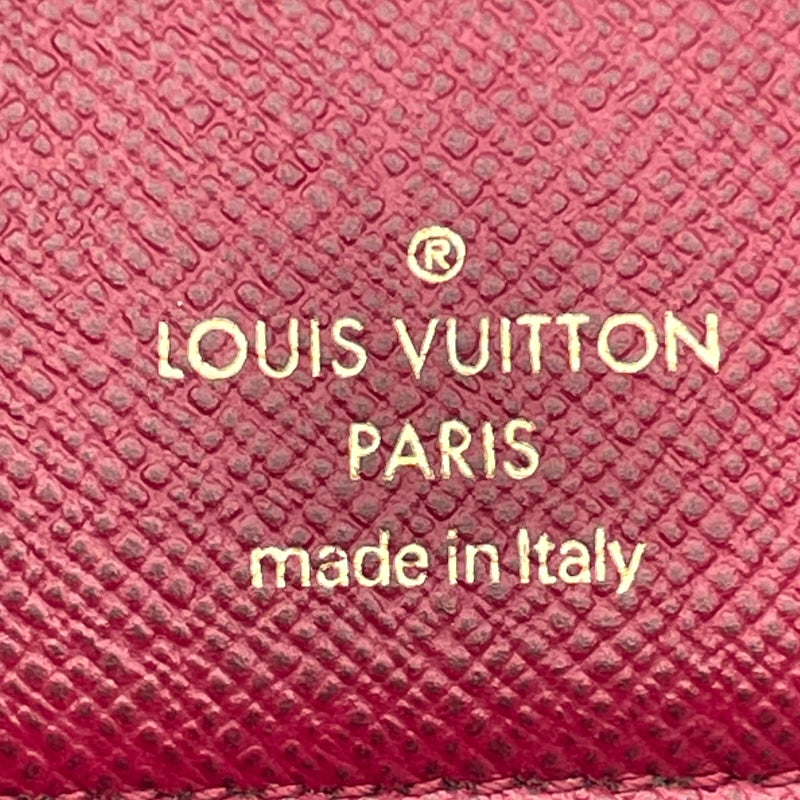 ルイ・ヴィトン LOUIS VUITTON ポルトフォイユ・ルー M67662 ブラウン・フューシャ モノグラムキャンバス レディース 二つ折り財布