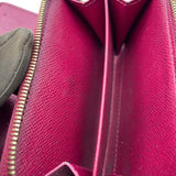 ルイ・ヴィトン LOUIS VUITTON ポルトフォイユ・ルー M67662 ブラウン・フューシャ モノグラムキャンバス レディース 二つ折り財布