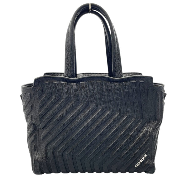 バレンシアガ BALENCIAGA CARジップスモール 715048 ブラック レザー レディース ハンドバッグ