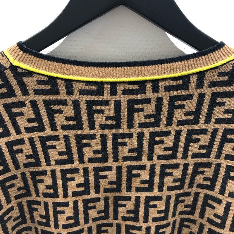 フェンディ FENDI FF総柄ニットセーター FZZ481 レーヨン メンズ ニット