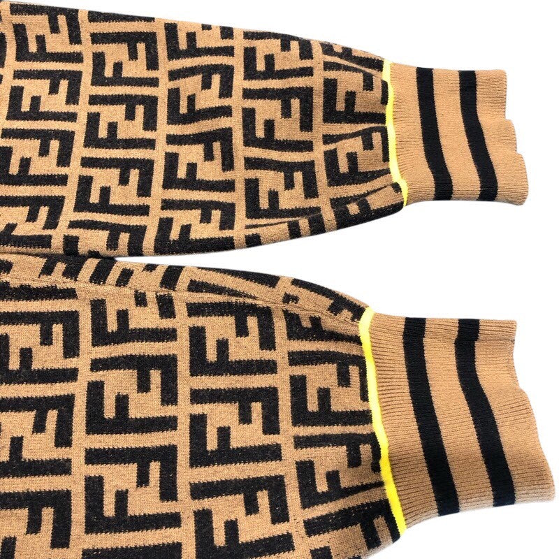 フェンディ FENDI FF総柄ニットセーター FZZ481 レーヨン メンズ ニット