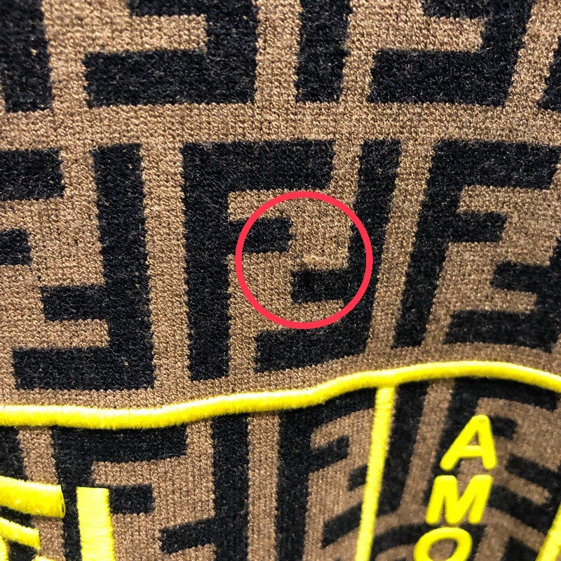 フェンディ FENDI FF総柄ニットセーター FZZ481 レーヨン メンズ ニット