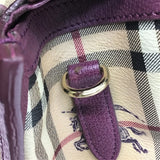 バーバリー BURBERRY バーバリー チェック柄 2WAYハンドバッグ GD PVC レザー レディース ショルダーバッグ