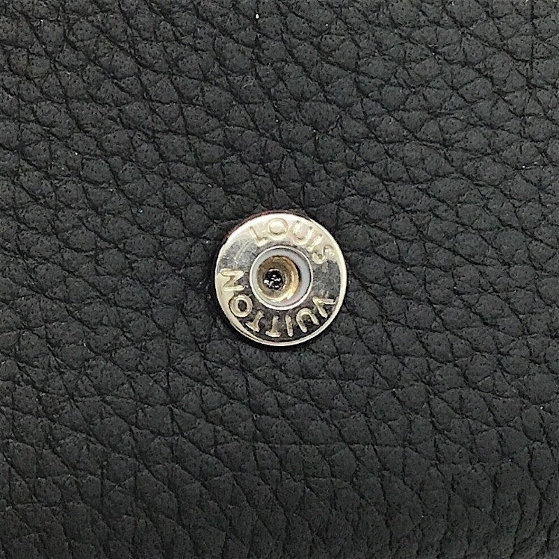 ルイ・ヴィトン LOUIS VUITTON ポルトフォイユ・パイロット アエログラム M81740 ブラック レザー メンズ 三つ折り財布