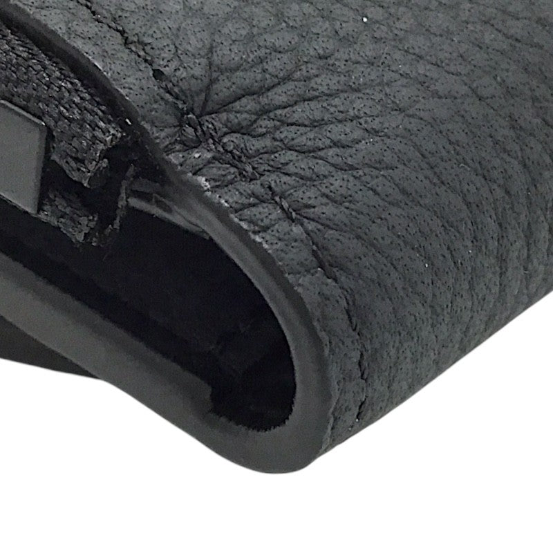 ルイ・ヴィトン LOUIS VUITTON ポルトフォイユ・パイロット アエログラム M81740 ブラック レザー メンズ 三つ折り財布