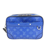 ルイ・ヴィトン LOUIS VUITTON アルファ・メッセンジャー モノグラム M31016 ブルー×SV金具 PVC メンズ ショルダーバッグ