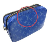 ルイ・ヴィトン LOUIS VUITTON アルファ・メッセンジャー モノグラム M31016 ブルー×SV金具 PVC メンズ ショルダーバッグ