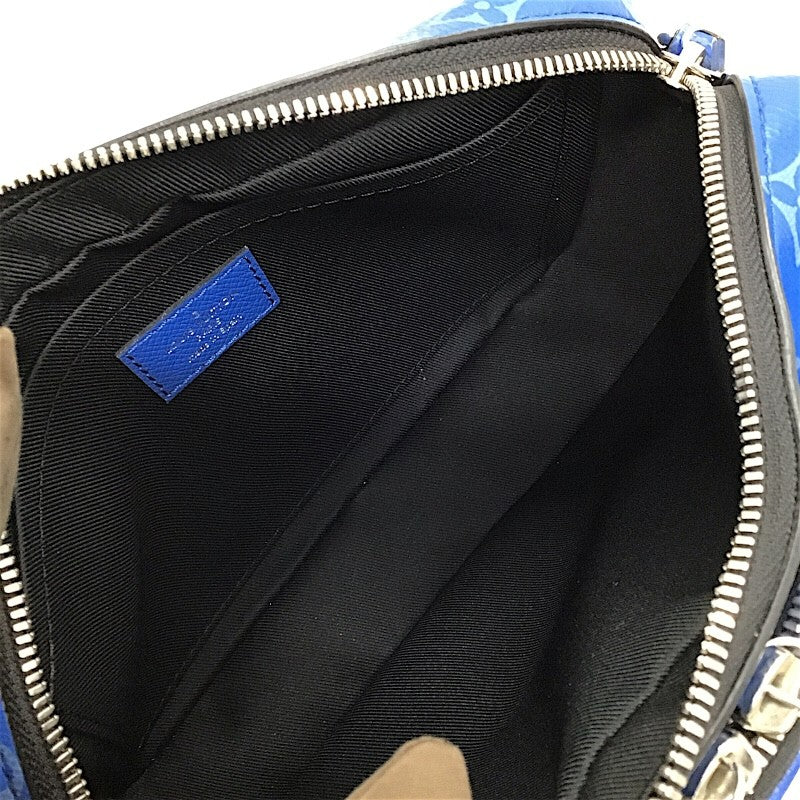 ルイ・ヴィトン LOUIS VUITTON アルファ・メッセンジャー モノグラム M31016 ブルー×SV金具 PVC メンズ ショルダーバッグ