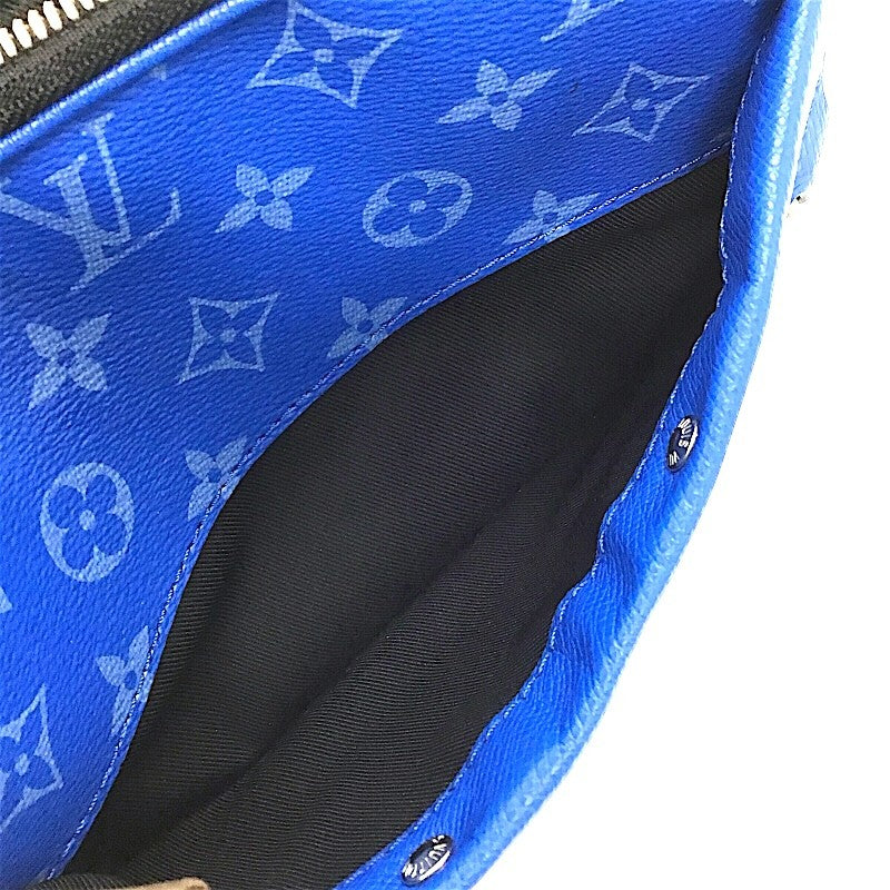 ルイ・ヴィトン LOUIS VUITTON アルファ・メッセンジャー モノグラム M31016 ブルー×SV金具 PVC メンズ ショルダーバッグ