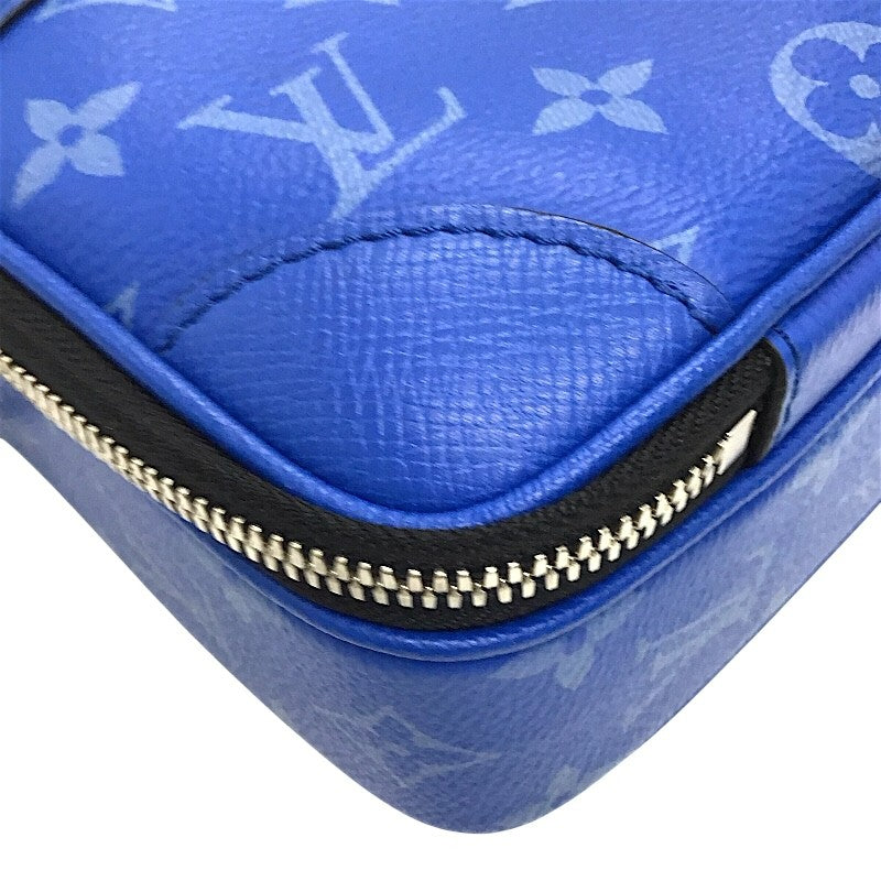 ルイ・ヴィトン LOUIS VUITTON アルファ・メッセンジャー モノグラム M31016 ブルー×SV金具 PVC メンズ ショルダーバッグ