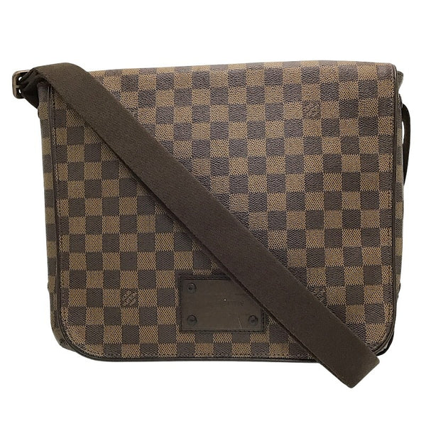 ルイ・ヴィトン LOUIS VUITTON ブルックリンMM N51211 ダミエ ブラウン PVC レディース ショルダーバッグ