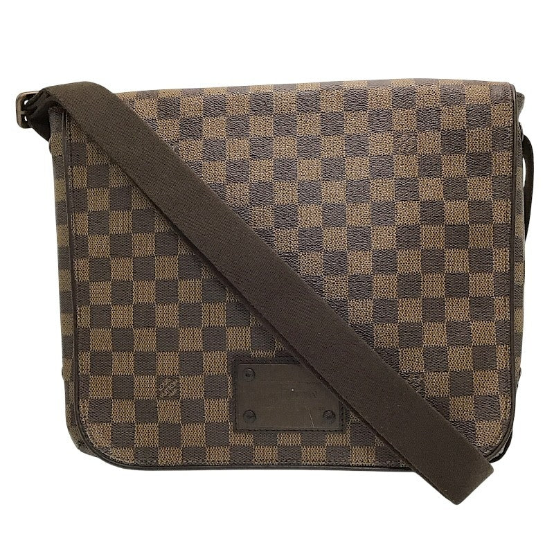 ルイ・ヴィトン LOUIS VUITTON ブルックリンMM N51211 ダミエ ブラウン PVC レディース ショルダーバッグ