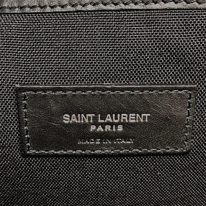 サンローラン SAINT LAURENT シティバックパック リュックサック 534967 ブラック×SV金具 ナイロンキャンバス/レザー メンズ リュック・デイパック