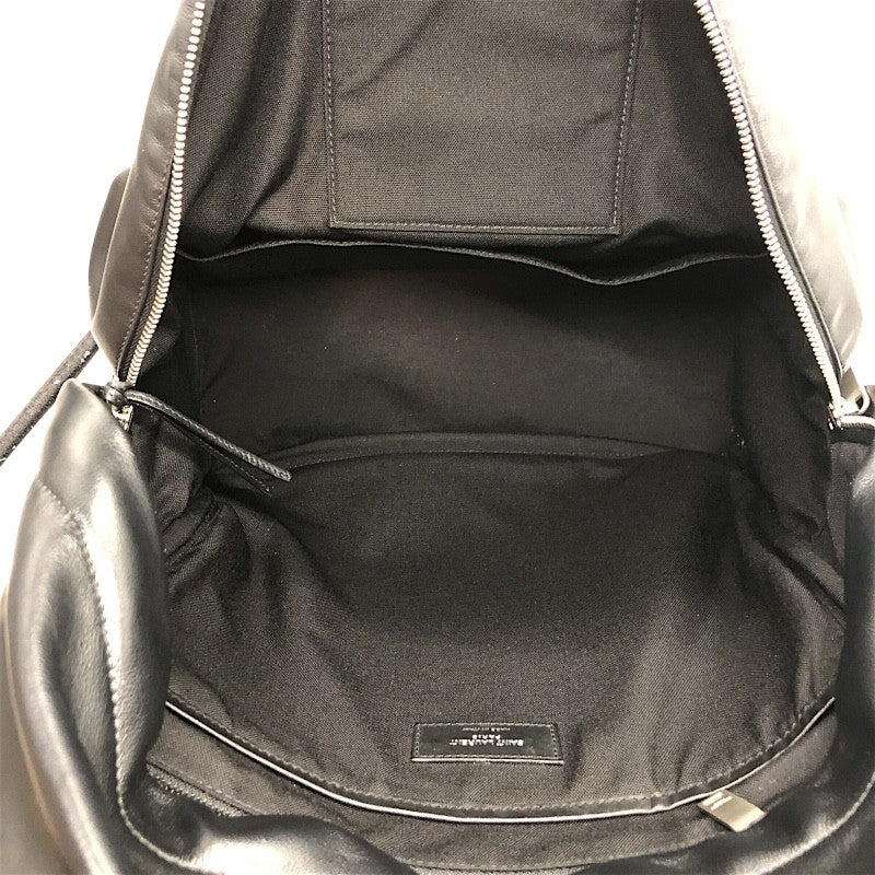 サンローラン SAINT LAURENT シティバックパック リュックサック 534967 ブラック×SV金具 ナイロンキャンバス/レザー メンズ リュック・デイパック