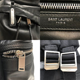 サンローラン SAINT LAURENT シティバックパック リュックサック 534967 ブラック×SV金具 ナイロンキャンバス/レザー メンズ リュック・デイパック