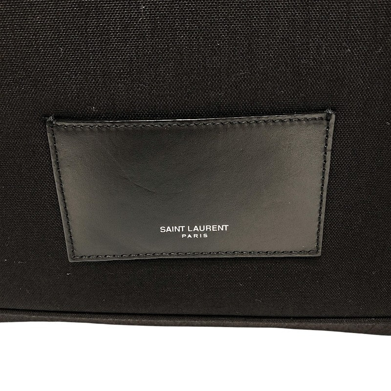 サンローラン SAINT LAURENT シティバックパック リュックサック 534967 ブラック×SV金具 ナイロンキャンバス/レザー メンズ リュック・デイパック