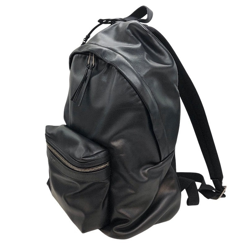 サンローラン SAINT LAURENT シティバックパック リュックサック 534967 ブラック×SV金具 ナイロンキャンバス/レザー メンズ リュック・デイパック