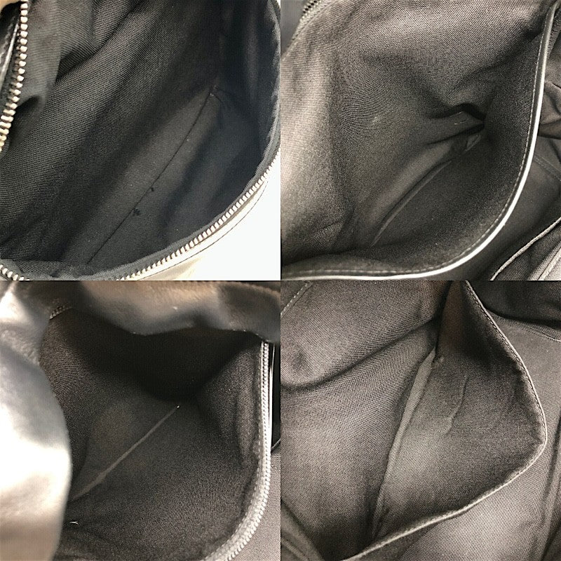 サンローラン SAINT LAURENT シティバックパック リュックサック 534967 ブラック×SV金具 ナイロンキャンバス/レザー メンズ リュック・デイパック